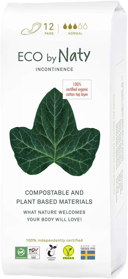 Eco by Naty Pads for sensitive bladders – absorbent, discreet, and eco-friendly (12 pieces)