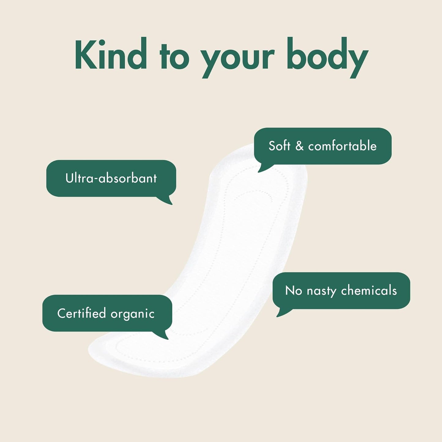 Eco by Naty Pads for sensitive bladders – absorbent, discreet, and eco-friendly (12 pieces)